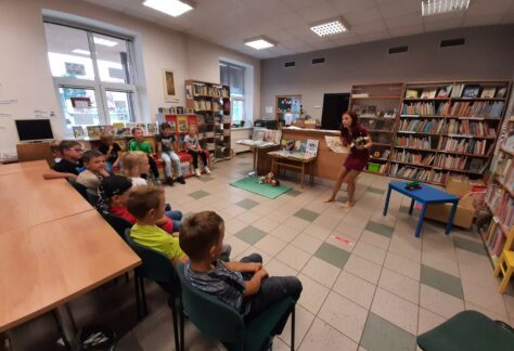 Druhá třída v Knihovně B. B. Buchlovana – pobočka Kasárna