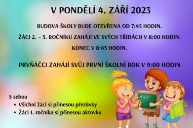 Zahájení školního roku 2023/2024